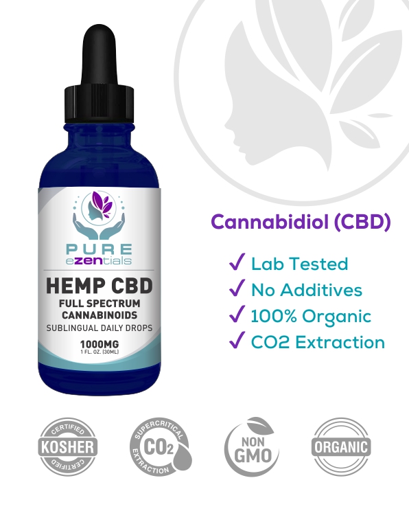 1000 mg CBD Oil Full Spectrum, No GMO